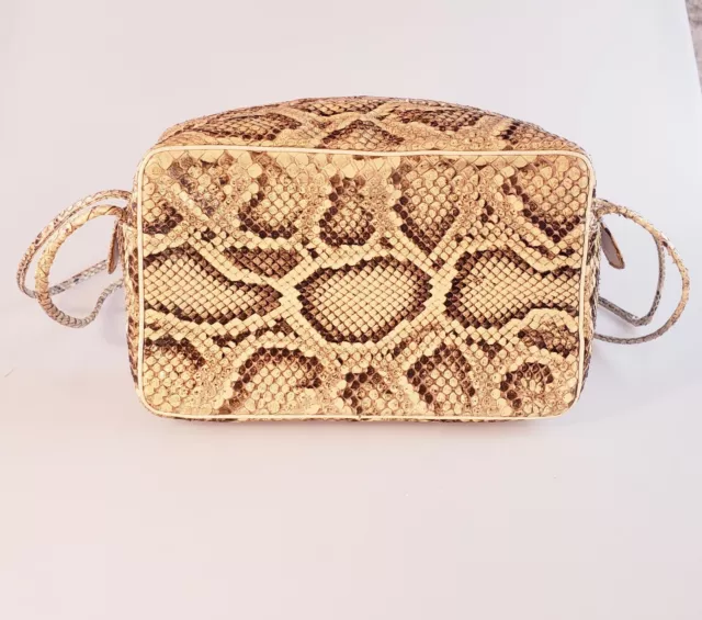 Vintage Harry Rosenfeld Deco Snake Skin Handle Double Shoulder Strap Purse Vintage Harry Rosenfeld Deco Snake Skin Handle Double Shoulder Strap Purse