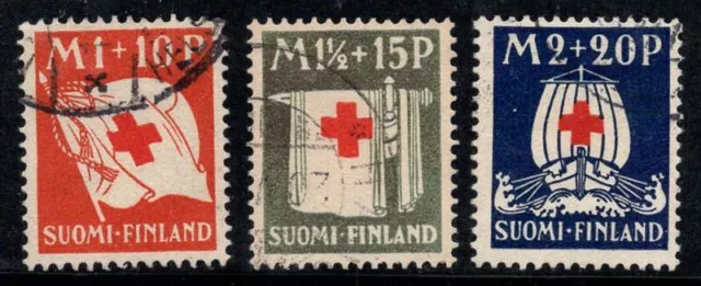 Finlandia 1930 Mi. 158-160 Usato 100% Croce Rossa