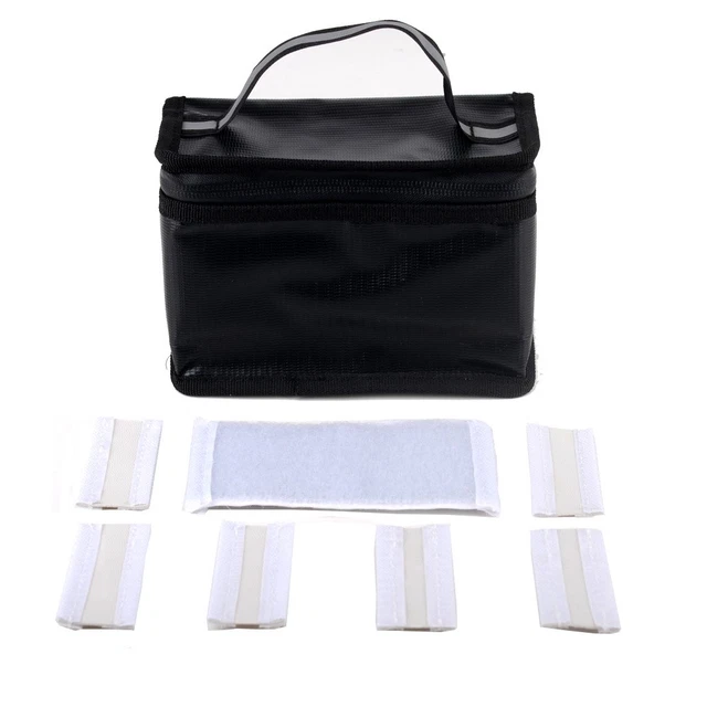 HOBBYMATE – Sac Ignifuge Mini Pour Batterie LiPo – Chargement Et Stockage Sécurisé – 110x110x70 Mm – Protection Anti-feu