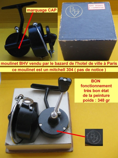 Moulinet De Pêche Ancien Mitchell – Modèle BHV Vintage – Occasion