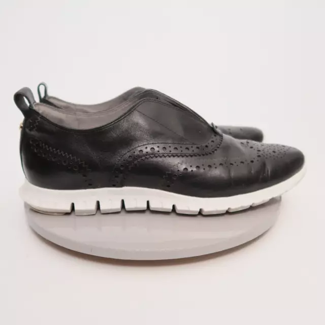 Cole Haan Shoes Women's 9 Black ZERØGRAND Wingtip Oxfords Sneakers Slip On
