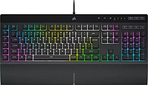 K55 RGB PRO XT Membrane Wired Gaming Keyboard – IP42 Dust and