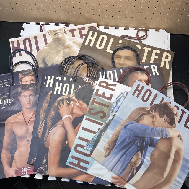 HOLLISTER CO Male Female Model Poster Shopping Paper Bag 2