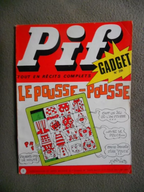 Pif Gadget N°235 De 1973