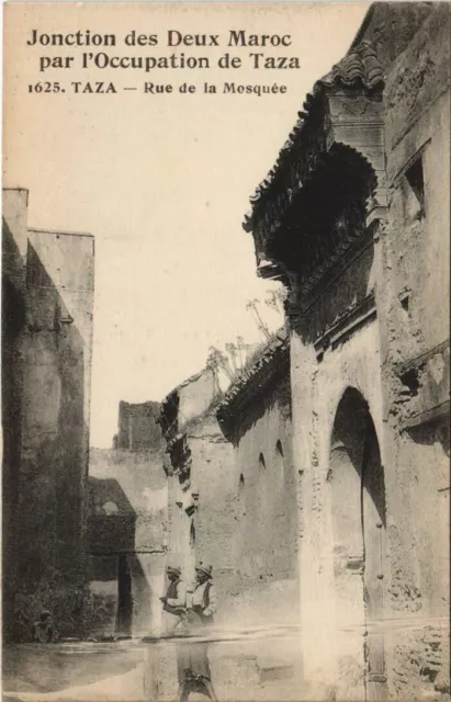 CPA AK TAZA Rue de la Mosquée MAROC (24374)
