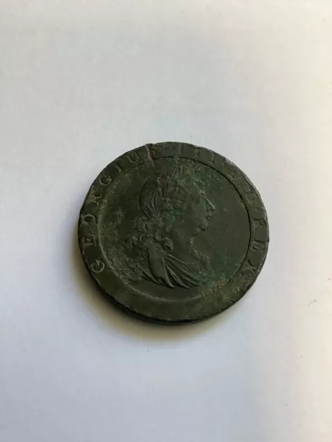 1797 George III Cartwheel Twopence  British Coin Copper #G 2