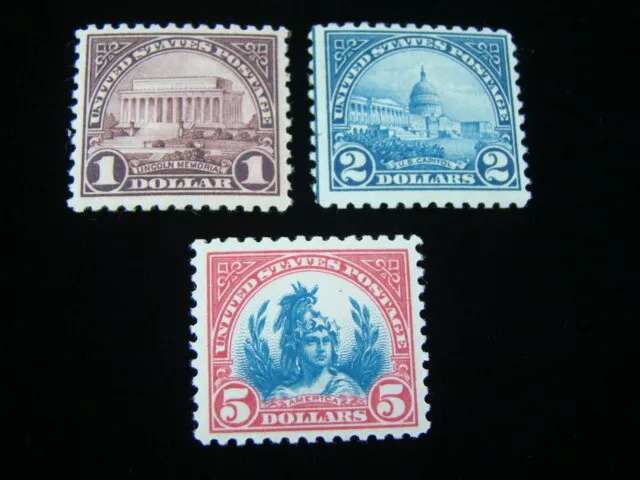 U.S. Scott #571-573 High Values Of Set Mint Never Hinged