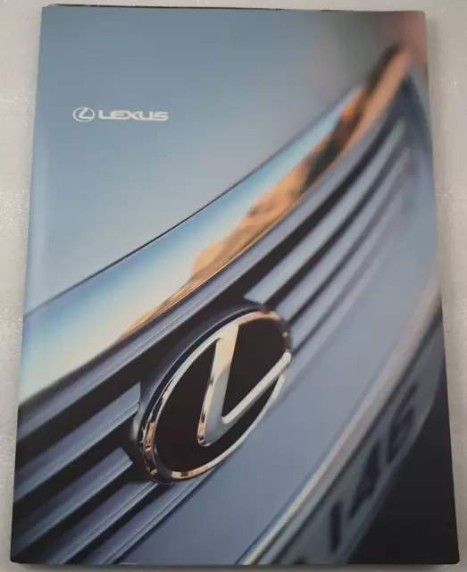 Lexus Range Sales Brochure 2005 - IS GS LS SC RX  - Uk Market