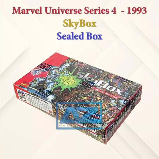 1993 Skybox Marvel Universe Series 4 Super Hero Trading cards 36 Pack Sealed Box