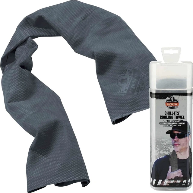 Chill-Its Evaporative Cooling Towel - 1 Each - Gray Chill-Its  12438