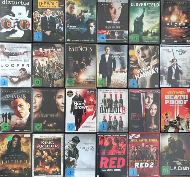Action, Thriller, Abenteuer, ScienceFiction, Blockbuster Top Titel DVD Auswahl