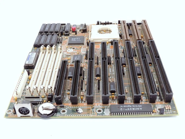SHUTTLE HOT-419 R1.1 Mainboard Socket 3 Opti Chip ISA Green PC ...