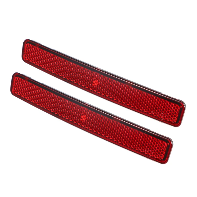 1 Par Trasero Parachoques Reflector Luz Cubierta 7E0945105 7E0945106 Rojo