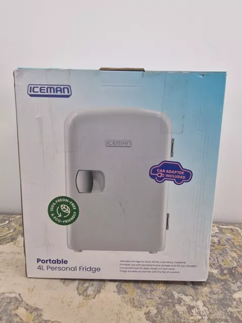 Iceman weiß tragbarer Mini-Kühlschrank, kühl & warm, leichter Kühlschrank - C32