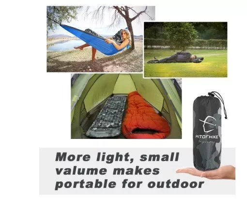 Colchón Inflable para Acampar al aire libre, Colchoneta de Viaje.