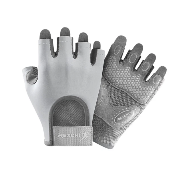 SPORTS Gym Gants Femme Polyester + Gel Silice 14cm/15cm/16cm Paume Long