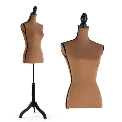 Dress Form Mannequin Torso, Female Sewing Manikin Body, Pinnable Dressmaker