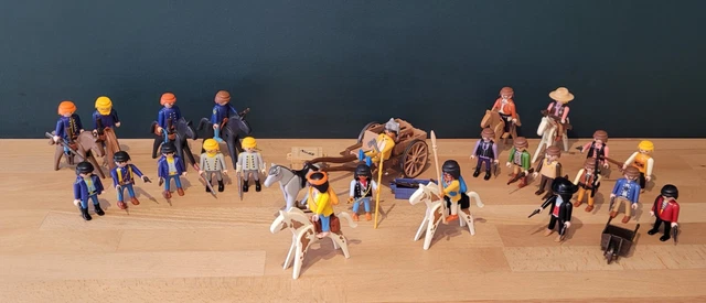 playmobil western Lot soldats nordistes Cavalerie US Nordstaatler indiens cowboy