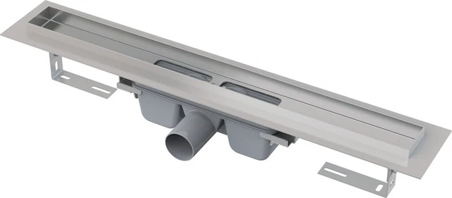 AlcaPlast APZ6-850 Edelstahl Bodenablaufrinne | flache Duschrinne 85 cm