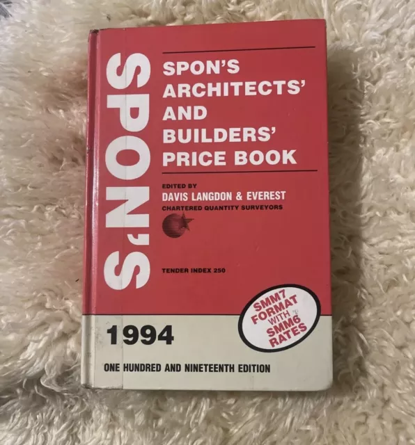 Spon's Architects' and Builders' Price Book 1994 By Davis Langdon and Everest (