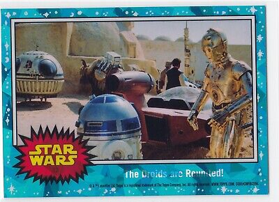 2022 Topps Chrome Star Wars Sapphire Edition #12 The Droids are Reunited!