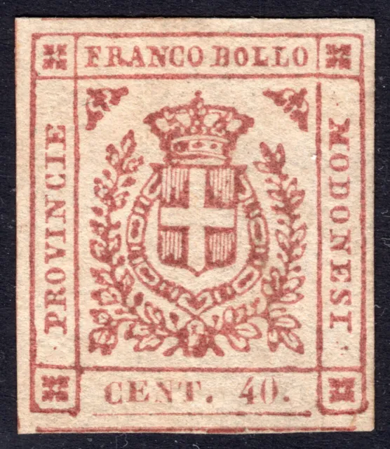 MODENA Governo Provvisorio c.40 carminio brunastro (17c) nuovo con gomma