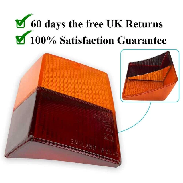 CLASSIC MINI MK4 5 LH Rear Stop Flash Tail Light Lens | Amber and Red ...