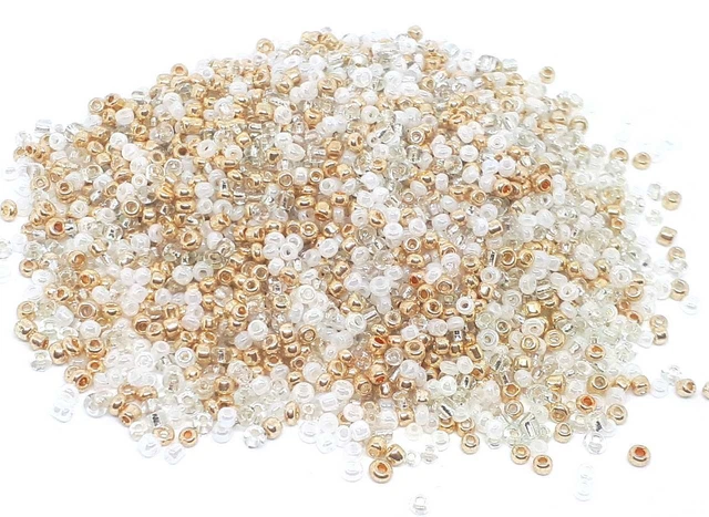 LOT De 1000 Perles De Rocaille Vert Métallisé - Diamètre 2 Mm (12/0) Pour Création Bijoux DIY