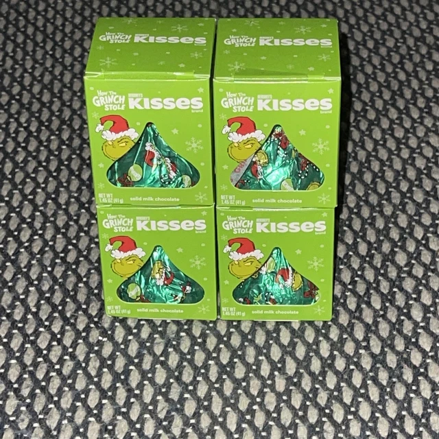 HERSHEYS HOW THE Grinch Stole Christmas 1.45 OZ Kisses (4) 12.50