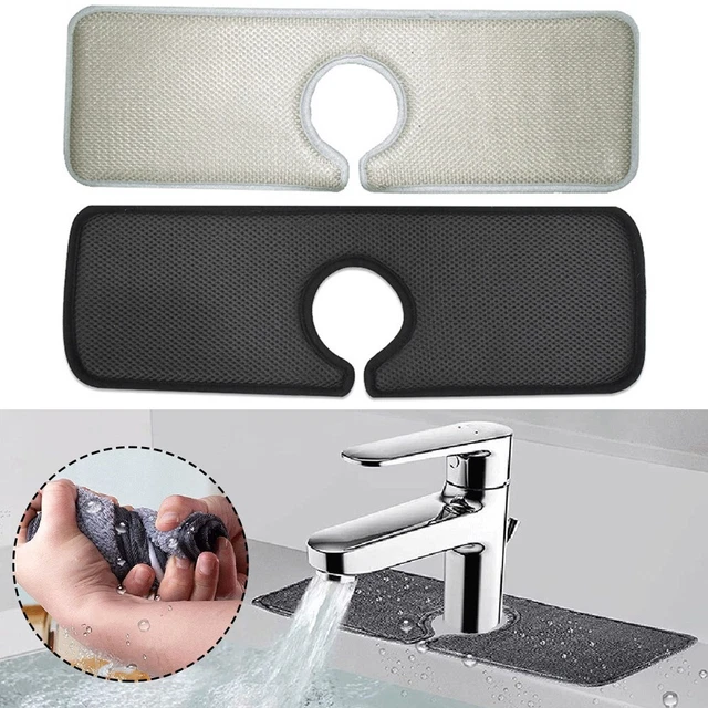Paraspruzzi resistente in silicone per lavandino per mantenere pulite cucina e b