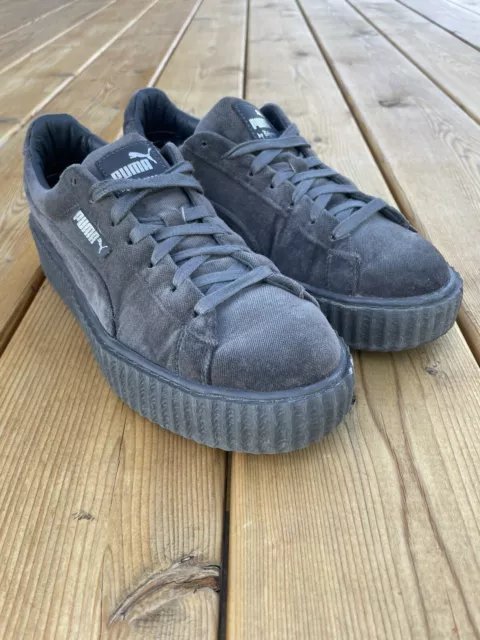 Puma Fenty X Velvet Creeper  Glacier Grey by Rihanna Women’s Size 8.5