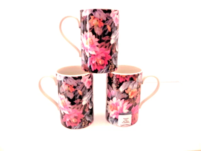 Dunoon (Scotland) Kew 19th Century Design 8 oz Mug set of 3