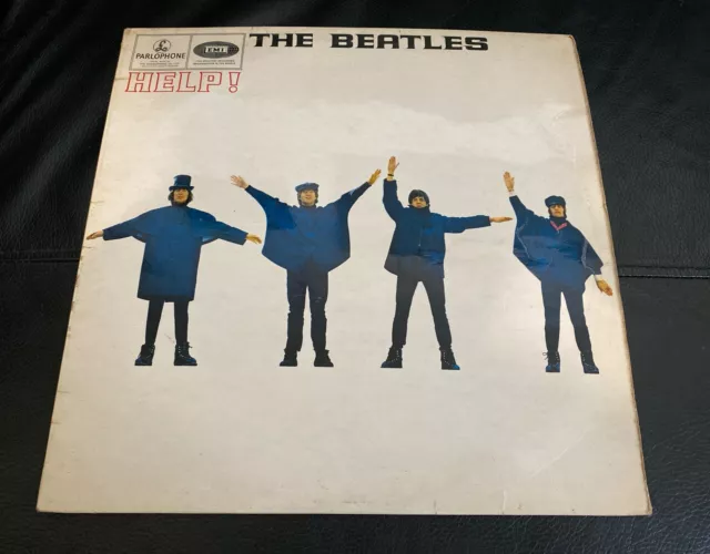 THE BEATLES Help!  UK YELLOW STEREO YEX 168-1 PCS 3071 - VINYL LP VG / VG