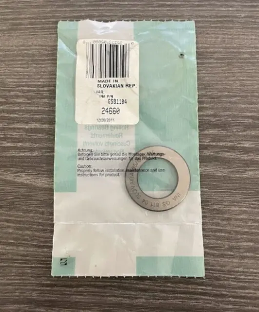 GS81104 INA Needle Roller Thrust Washer WS81104 21X35X2.75 mm