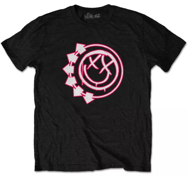 Blink 182 Six Arrow Smile Black T-Shirt NEW OFFICIAL