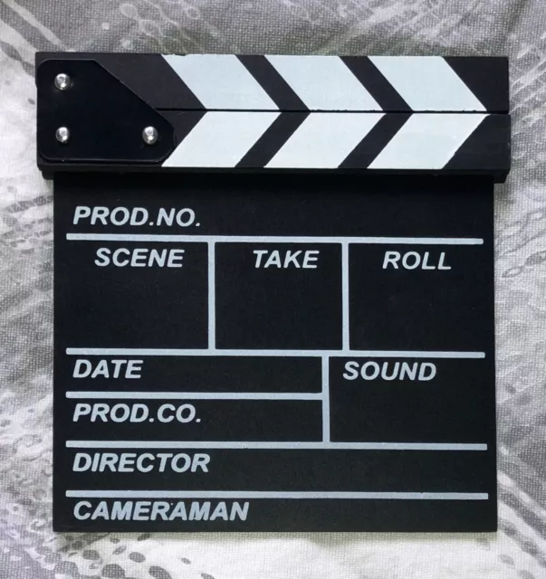 12''x11'' Directors Wooden Clapper Board **FAST P&P**