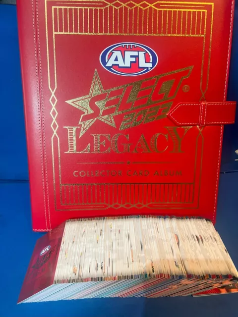 2023 AFL SELECT LEGACY BASE SET IN ALBUM 217 CARDS inc ROOKIE CARDS + 25 POCKETS