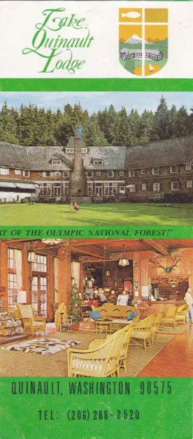 1970's Lake Quinault Lodge Quinault Washington Brochure