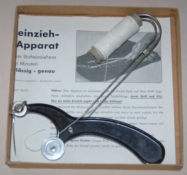 Der Sticheinzieh-Spezial-Apparat 1950s - inkl. Anleitung + Originalkarton