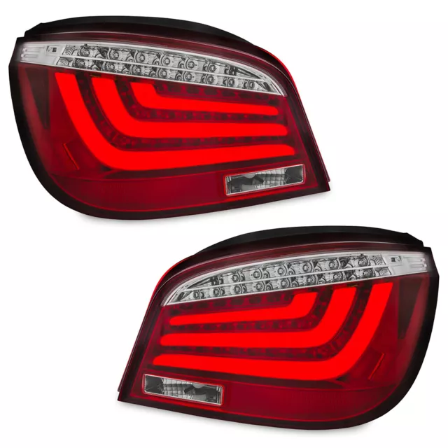 Für BMW E60 ab 2003-2007 Original LED Lightbar Rückleuchten Rot Klarglas