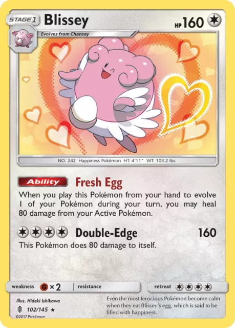 Blissey Guardians Rising 102 Reverse Holo Pokemon Card NM