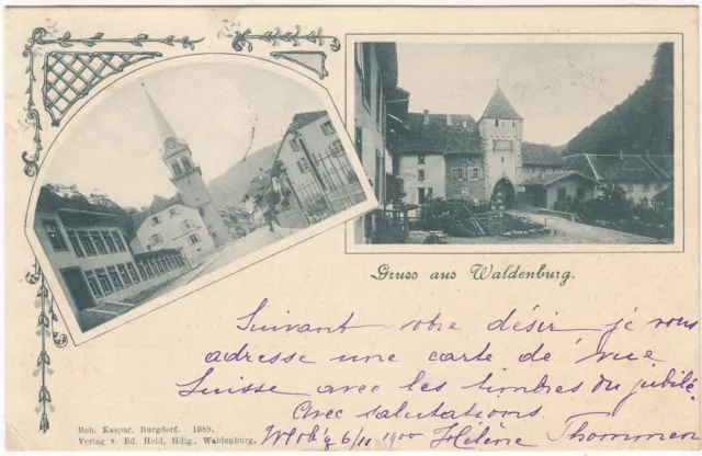 AK WALDENBURG in Sa. 1900 Partien aus dem Ort    ( 1125