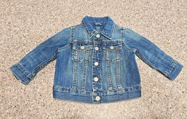 Toddler Boys Girls Baby Gap 1969 Blue Denim  Jacket Size 6-12 Months