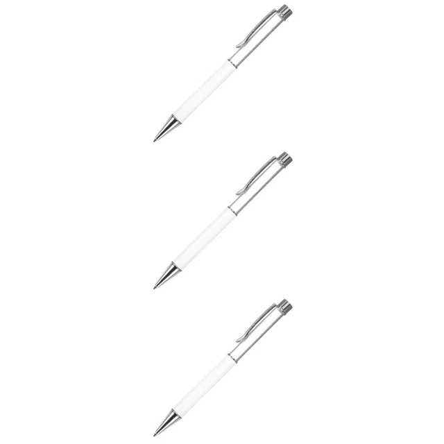 3pcs Press Typ Signature Stift Schreibstift für Bürogeschäft DIY Sublimation Pen