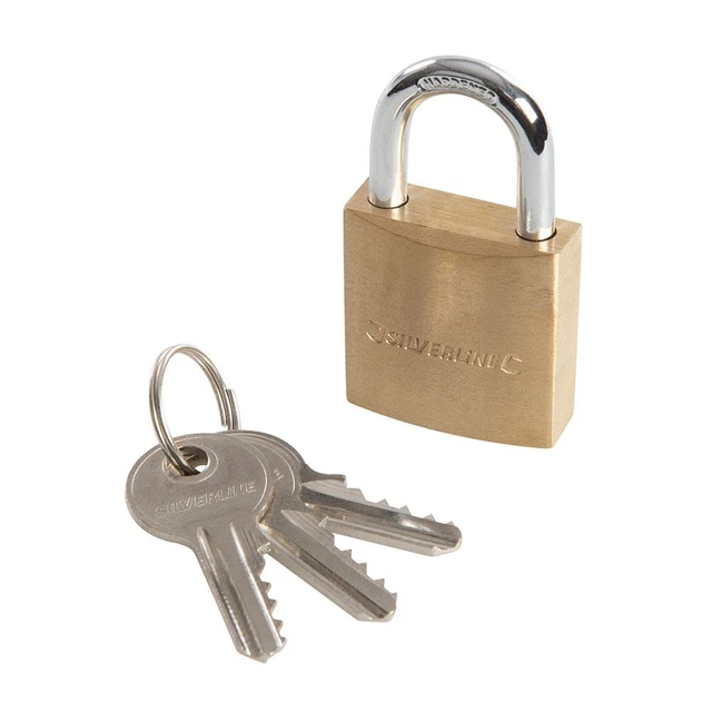 Silverline - Brass Padlock - 30mm