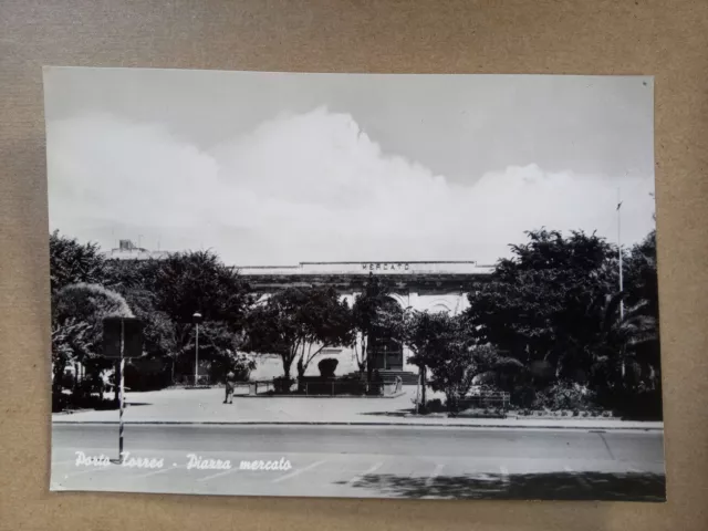 CARTOLINA PORTO TORRES (Sassari) - Piazza Mercato - Anni '60