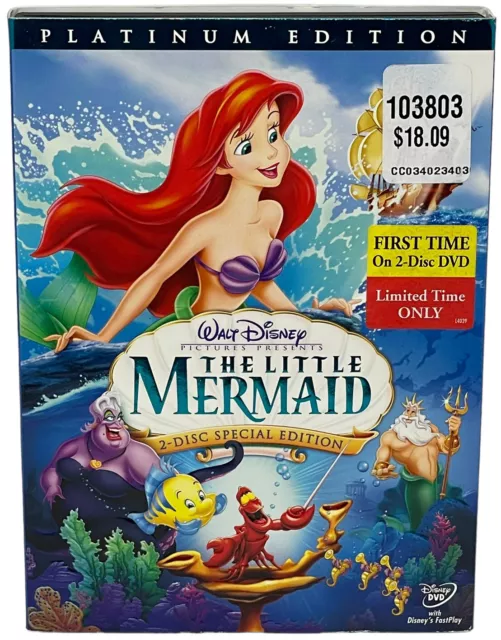 The Little Mermaid (DVD, 2006, 2-Disc Set, Platinum Edition)