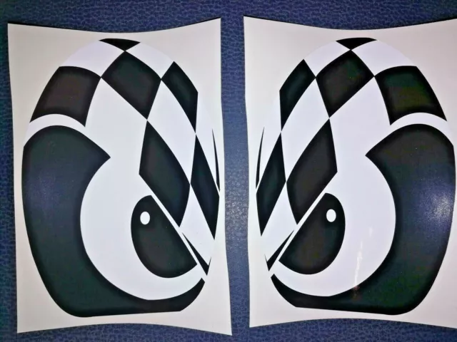 Chess eye stickers x BMW MINI COOPER r50 r52 r53 ONE WORKS (no R56) UK ITALY