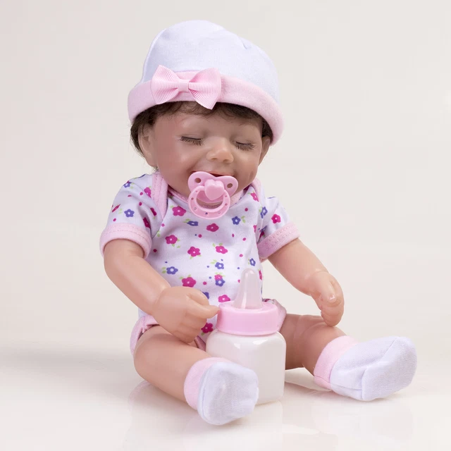 12" Realistic Reborn Baby Dolls Full Body Soft Vinyl Silicone Girl Newborn Gift