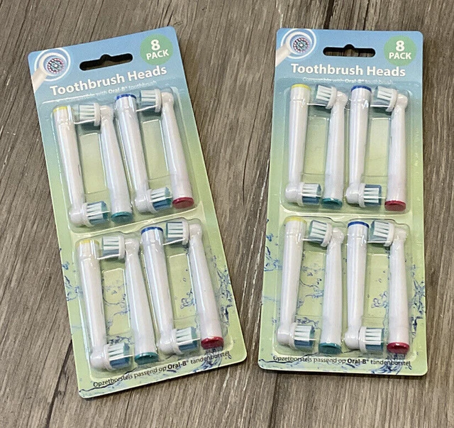 16x Ersatzbürstenköpfe für Oral B, elektrische Zahnbürste Ersatzköpfe 16x Ersatzbürstenköpfe für Oral B, elektrische Zahnbürste Ersatzköpfe